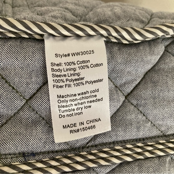 Market & Spruce Olive Quilted Jacket with Gold Buttons and zipper Size XS - Picture 11 of 11